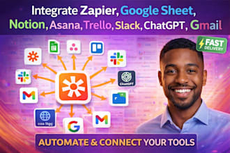 integrate zapier google sheet notion asana trello slack chatgpt calendly gmail