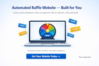 develop automated raffle competition giveaway website raffle ticket website