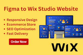 do figma to wix studio website and wix ecommerce store