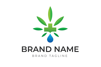 design medical nursing healthcare natural spa cannabis cbd logo
