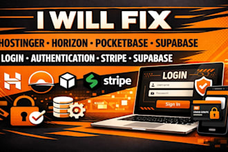 hostinger horizon pocketbase supabase login authentication stripe supabase