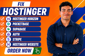 fix hostinger horizon pocketbase supabase auth stripe hostinger website