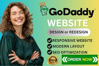 godaddy website design, redesign godaddy website, godaddy ecommerce website