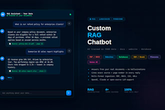 build a custom rag chatbot for your website or business documents