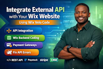 integrate external api with your wix website using wix velo code, velo  develop