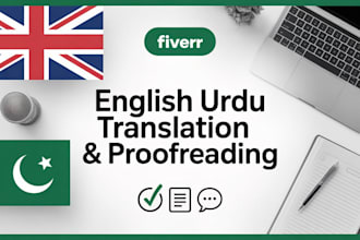 do english and urdu translation and proofreading