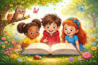 illustrate children story book illustration christian children book illustration