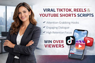 write viral tiktok, reels and youtube shorts scripts