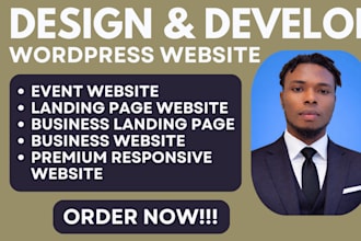 build event website design event ticket website event planning wordpress website