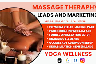massage therapy leads yoga wellness leads yoga retreat leads website fb ads
