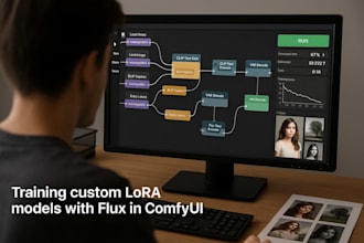 train lora models and build comfyui workflows for ai influencer sdxl and flux