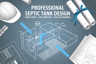 design professional septic tank system plans for permit approval