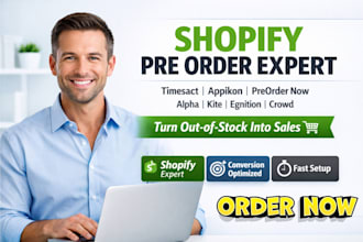 setup shopify pre order timesact preorder now appikon alpha kite egnition crowd