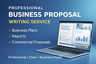 create a professional business proposal or report