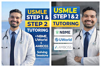 provide high yield usmle step 1 and step 2 ck tutoring with qbank solving