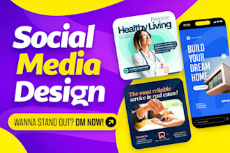 professional social media posts and instagram post design