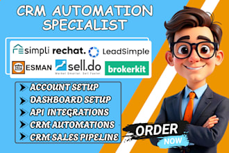 setup resimpli crm esman selldo crm rechat leadsimple brokerkit realgeek