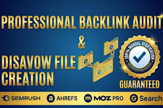 audit remove toxic backlinks and disavow bad links to recover google penalty