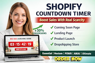 setup shopify countdown timer essential hextom sales powr amai scarcity ultimate
