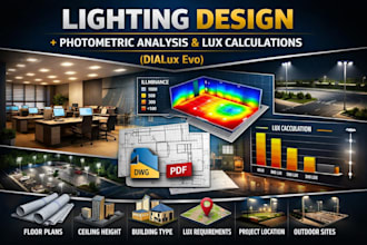design lighting design, photometric analysis, and lux calculations in dialux evo