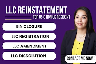 do new mexico llc amendment US llc or corp reinstatement  dissolve llc close ein
