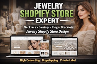 design jewelry shopify store jewelry website necklace earrings wristwatch store