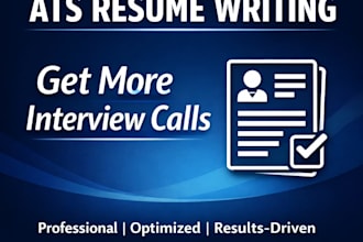 write ats optimized resume, CV and linkedin profile