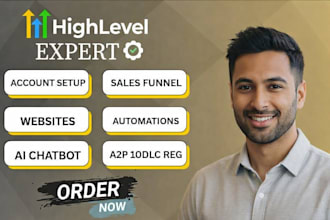 build gohighlevel workflows, funnels and CRM automation