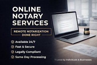 notarize documents remote USA and international florida notary public