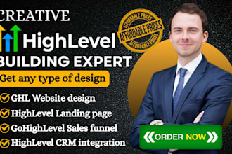 build gohighlevel cleaning service booking funnel highlevel landscape website