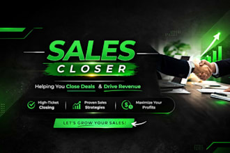 be your online sales closer sales representative and appointment setter
