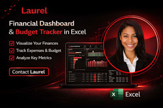 design a professional financial dashboard and budget tracker in excel