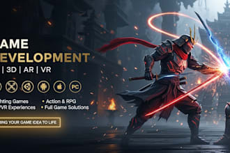 develop 2d 3d unity game ar vr mobile game for android ios and pc