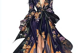 make a fashion illustration