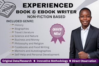 ghostwrite a powerful non fiction ebook powerful and well researched