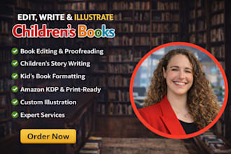 edit children book format write childrens books kids story illustrations