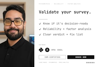 validate your survey with reliability and factor analysis