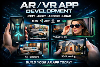 camera app ar vr game app lidar scanning app augmented reality app arkit arcore