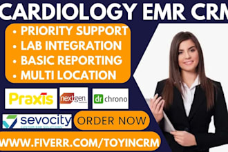 setup cardiology emr nextgen athenaone drchrono praxis prime suite sevocity emds
