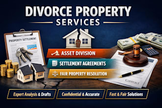 professionally handle your divorce property and settlements