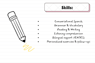 provide spanish tutoring with me, a native speaker, for beginners to advanced