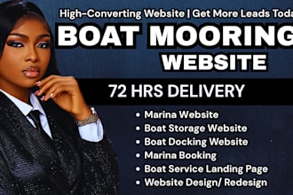 boat mooring website, marina, boat docking website boat mooring landing page