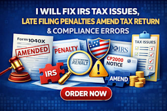 fix irs tax issues late filing penalties amend tax return and compliance errors