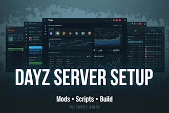 set up a dayz server with mods and scripts,  build your dayz server