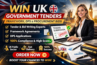 write UK government tender framework bid dps and procurement response