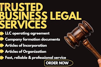 prepare your company formation documents and llc operating agreement