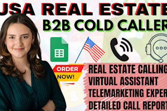 usa real estate cold caller, telemarketer, b2b sales call, cold calling sales