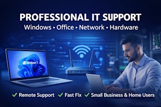 provide IT support for windows, networks, and hardware