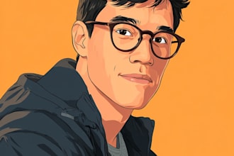 making a cartoon portrait in disney cartoon