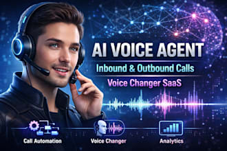 create ai voice agent, inbound outbound calling agent, ai voice changer saas app